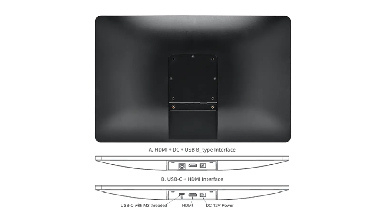 HDMI and USB-C Alt Mode interface options